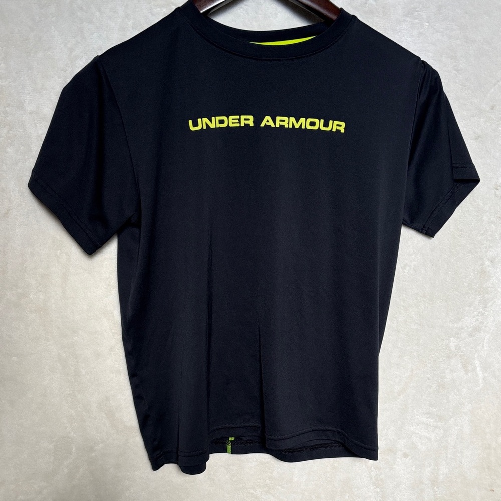 Under Armour Black Tee with Neon Accents